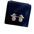 Crystal Meteor Stud Earrings in Gold and Silver Tone Finishes view 5