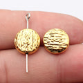 Textured Round Small Hole Beads in Three Finishes for Jewelry Making view 3