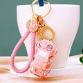Jeweled Beetle Car Keychains in Four Colors with Multiple Loops and Wrist Straps view 6