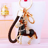 Black-Braided-Loop Black-Galloping-Horse