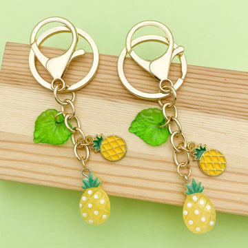 Strawberry, Cherry and Lemon Charm Keychains Featuring Red Apple Across 43 Variations