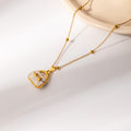 Colorful Handbag And Hat Enamel Pendant Necklace Set view 4