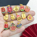 Blue Lucky Cat Metal Charms with 16 Listed Options view 4