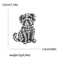 Crystal Bulldog Brooch In Gold And Silver Tones Decorative Lapel Pin view 7