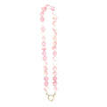 Multicolor Twelve Millimeter Round Bead Necklace With Carabiner Clasp view 5