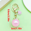 Apple Charm Keychains Featuring Pink Apple Across 52 Pictured Variations view 6