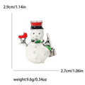 Snowman Brooch In 1 Style With Polished Metal And Decorative Details view 5