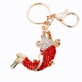 Crystal Goldfish Keychains with Fortune Cords and Loose Heart Loops view 5