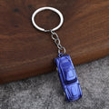 Metal Car Keychain in Six Colors with Split Ring and Chain view 4