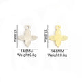 Colorful Four Petal Flower Jewelry Components For DIY Earrings And Bracelets Charms view 4