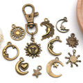 Gold-Tone Sun and Moon Metal Charms with 21 Listed Options view 4