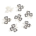 Enamel-Look And Crystal-Accented Gold Silver Decorative Alloy Charms in 2 Styles view 6