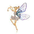 Gold Tone Silver Tone Angel Wing Crystal Three Designs Metal Brooch Pin view 5