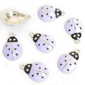 Enamel-Look Silver Gold Ladybug Alloy Charms in 10 Styles view 8