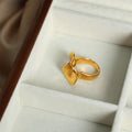 Sculptural Wave Twisted Irregular Stainless Steel Ring view 4