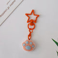 Flocked Cat Paw Star-Clasp Charms in Five Color Combinations view 9