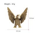 Gold Tone Eagle Two Designs Metal Brooch Pin for Jackets and Lapels view 2