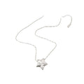 Silver-Tone Crystal Star Pendant Necklace Decorative Jewelry Accessory view 5