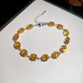 Oval Zircon Link Tennis Bracelet Gold Silver 12 Styles view 9