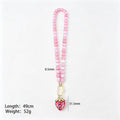 Strawberry Pendant Bead Necklace With Gold Tone Hardware view 7