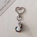 Flocked Penguin Heart-Clasp Charms in Three Distinct Poses view 7