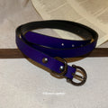 Purple And Black Layered Faux Leather Buckle Choker Necklace view 2