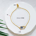 Gold Slider Blue Forget-Me-Not Resin Bracelets Ten Shapes view 4