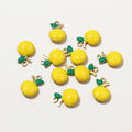 Gold Tone Enamel Apple Charms in Seven Color Styles view 6