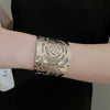 Silver Rose Cuff