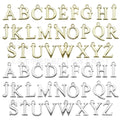 Metallic Letter Metal Charms with 54 Listed Options view 1