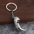Metal Elephant and Dragon Fang Keychains in Eight Styles view 11