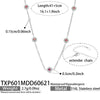 Silver Pink Necklace