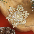 Marquise Crystal Floral Burst Brooch in 2 Color Styles view 3