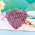 Clay Full Crystal Heart Keychains in Nine Colors plus Assorted Option view 7