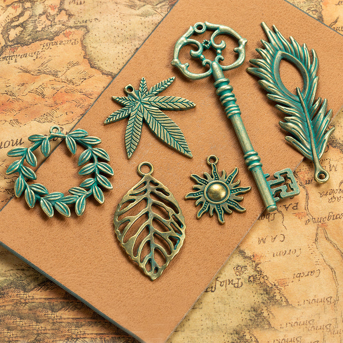 Vintage Alloy Charm Pendant for DIY Sweater Chain or Clothing Accessory