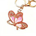 Jeweled Enamel Butterfly Keychains in Pink and Blue view 5