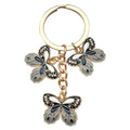 Colorful Butterfly Metal Keychains With Heart Clasps And Split Rings view 12