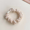 Ivory Satin Scrunchie