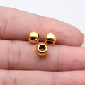 Smooth Barrel Large Hole Beads in 6 Metal Finishes for Jewelry Making view 7