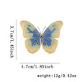 Butterfly Two Designs Metal Brooch Pin for Jackets and Lapels view 2