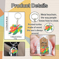 Wooden Sea Turtle Keychain with Organza Bag and Thank You Tag Options view 4
