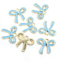 Enamel Bow Charms in Six Colors and Two Metal Tones view 8