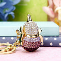 Pearl Accent Jeweled Gourd Keychains with Braided Wrist Loops view 4