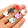 Colorful Enamel Dog Alloy Charms for Jewelry Making view 2