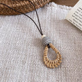 Woven Pendant Cord Necklaces in Four Rustic Shapes view 9