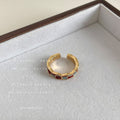 Gold Tone Color Geometric Adjustable Open Rings In Five Styles view 6