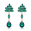 Aqua Flower Teardrop