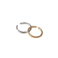 Gold Tone Hammered Texture Open Adjustable Band Ring view 5