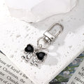 Gold and Silver Tone Crystal Butterfly Clip Keychains in Nine Designs view 11