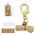 Graduate Diploma Scroll Enamel Charm Gold Lobster Clasp view 1